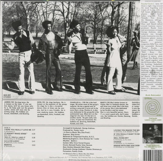 Family Circle - Family Circle (JR-015) 2014 US Numero Group｜新品LP back