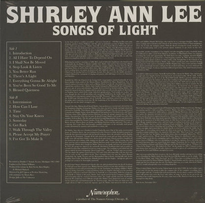 Shirley Ann Lee / シャーリー・アン・リー / Songs Of Light (NPH44003LP-C1)