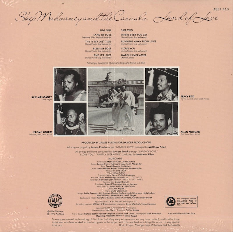 Skip Mahoaney & The Casuals / スキップ・マホーニー・アンド・ザ・カジュアルズ / Land Of Love (410)