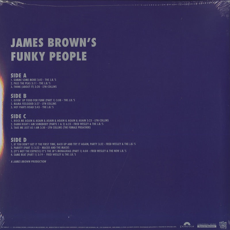James Brown / ジェイムス・ブラウン / James Brown's Funky People (180g) -2LP (GET54083LP)