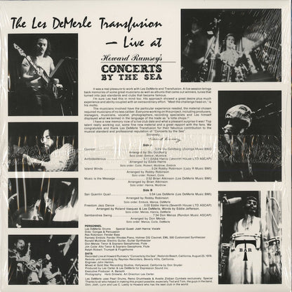 Les De Merle / レス・デマール / Concerts By The Sea (3003)