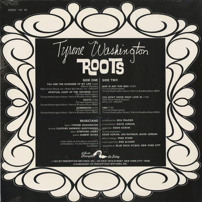 Tyrone Washington / タイロン・ワシントン / Roots (40)