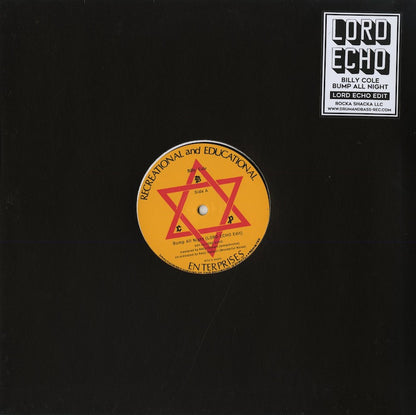 Billy Cole / Lord Echo / ビリー・コール　ロード・エコー / Bump All Night -Lord Echo Edit -12 (DB12-001)