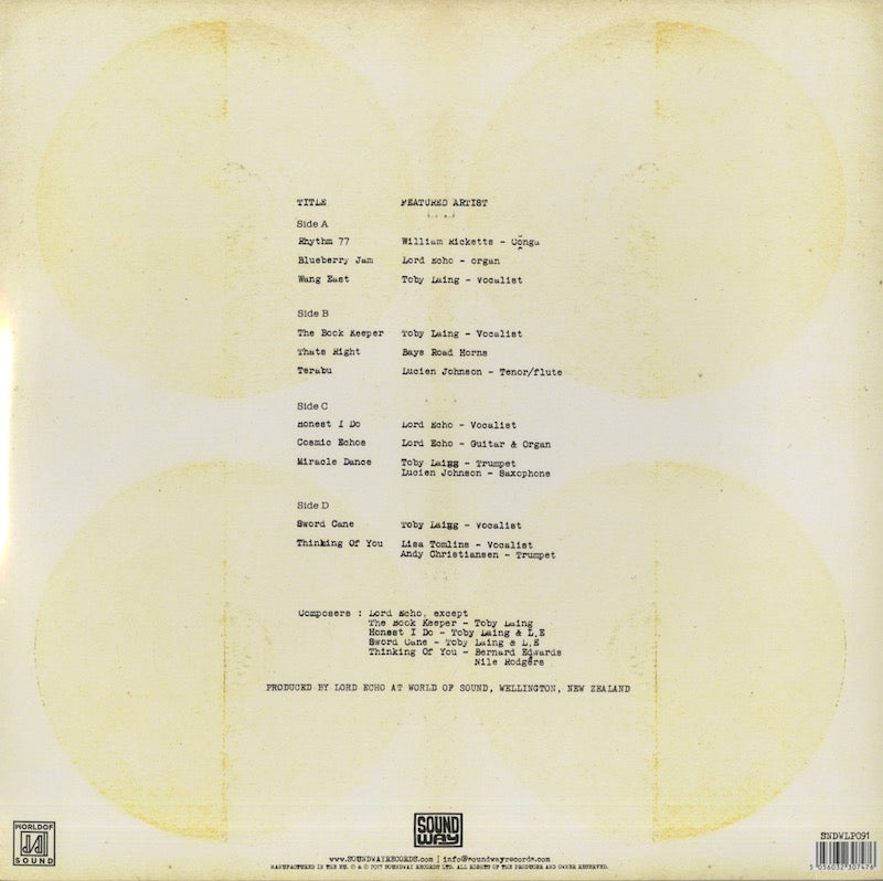 Lord Echo / ロード・エコー / Melodies -2LP (SNDWLP091)