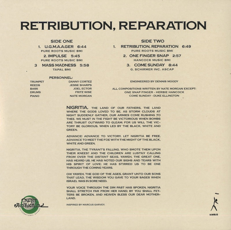Nate Morgan / ネイト・モーガン / Retribution, Reparation (OTR-011)