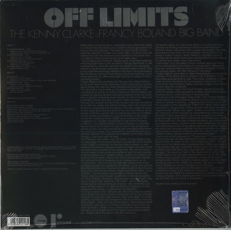 The Kenny Clarke - Francy Boland Big Band / ケニー・クラーク　フランシー・ボラン / Off Limits (RW118LP)