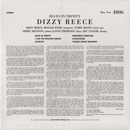 Dizzy Reece / ディジー・リース / Blues In Trinity (4006)