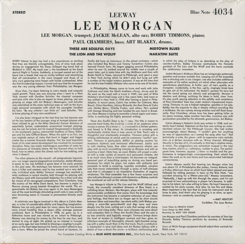 Lee Morgan / リー・モーガン / Lee Way