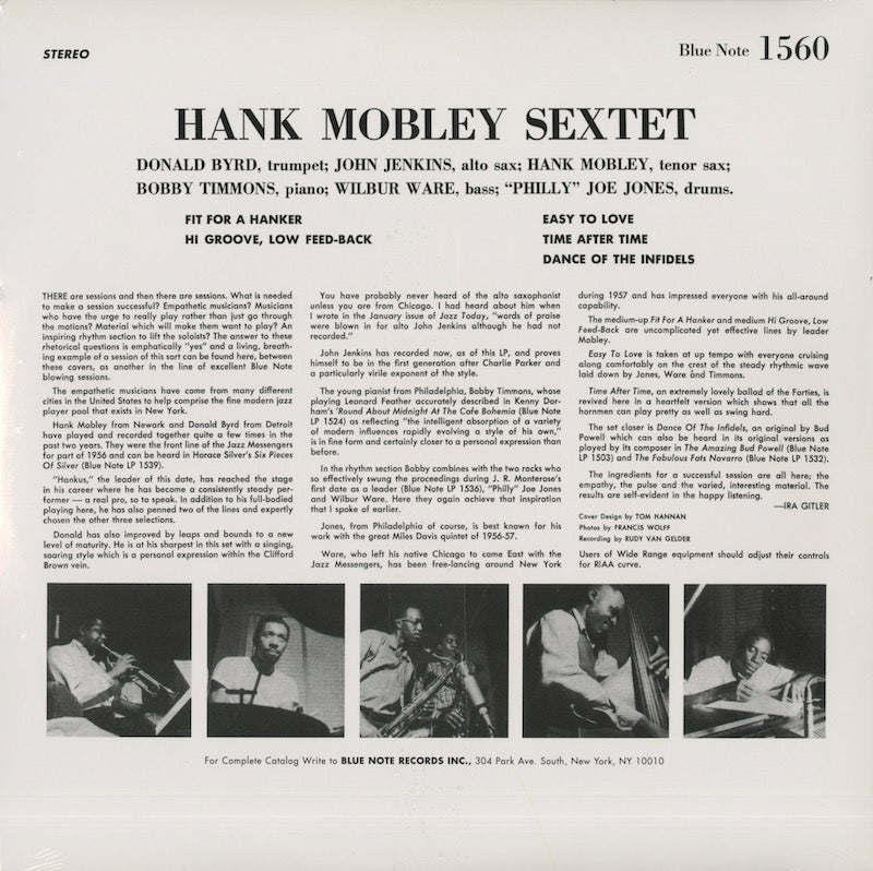 Hank Mobley / ハンク・モブレー / Hank (1560)