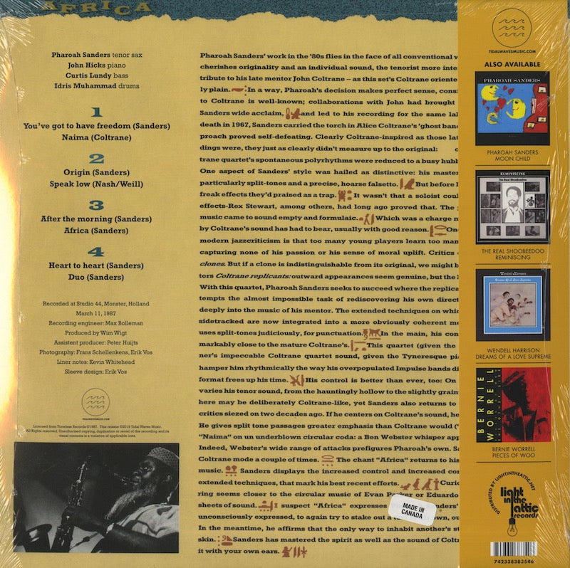 Pharoah Sanders / ファラオ・サンダース / Africa -2LP (TWM25)
