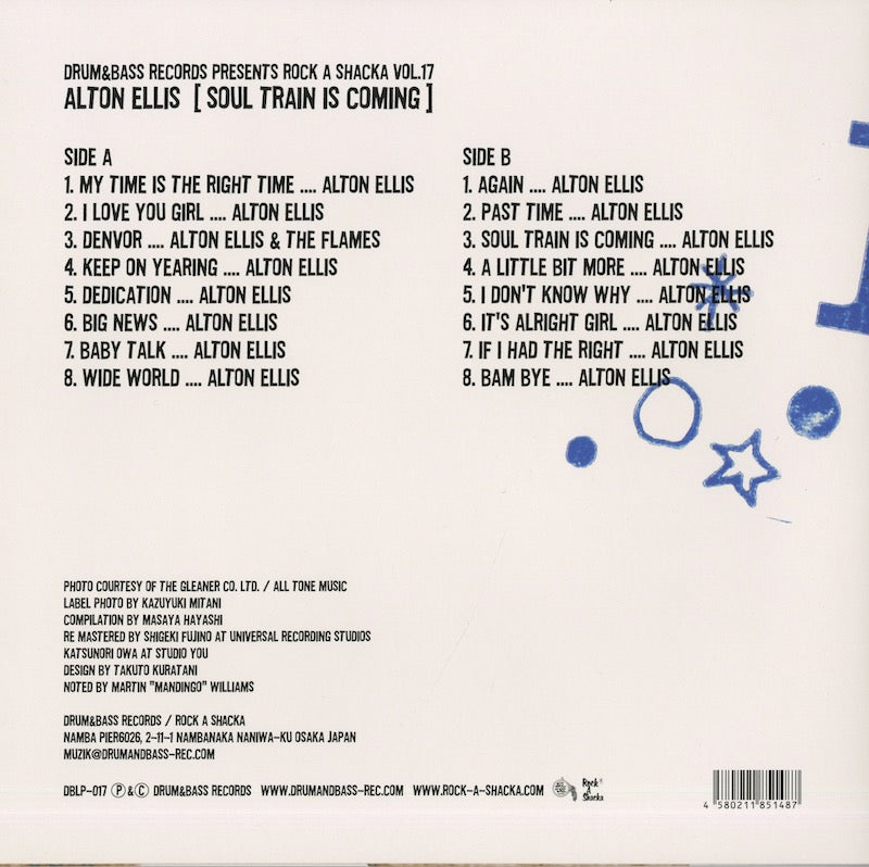 Alton Ellis / アルトン・エリス / Soul Train Is Coming -LP (DBLP-017)