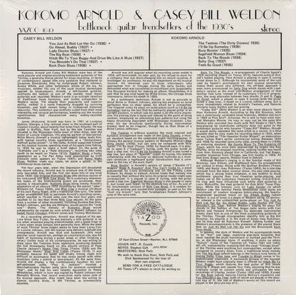 Casey Bill Weldon / Kokomo Arnold / Bottleneck Guitar Trend Setters Of The 1930s (180g) (YAZ1049)
