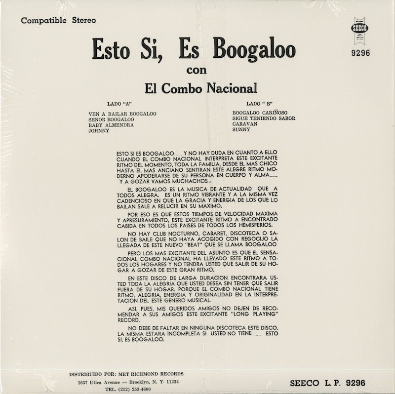 El Combo Nacional / エル・コンボ・ナシオナル / Esto Si Es Boogaloo! (9296)