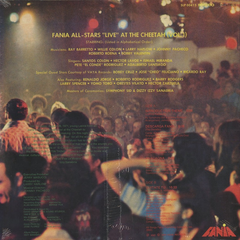 Fania All Stars / ファニア・オールスターズ / Live At The Cheetah Vol.1 (180g) (SLP 00415)