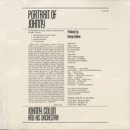 Johnny Colon / ジョニー・コロン / Portrait Of Johnny (1020)