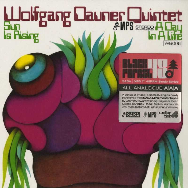 Wolfgang Dauner Quintet『Sun Is Rising / A Day In The Life』2021年ドイツWallenbink 7inch（WB006）MPS名曲45sリイシュー