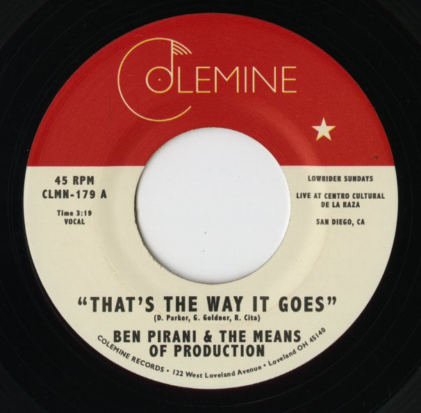 Ben Pirani / ベン・ピラニ / That’s The Way It Goes / Dreamin’s For Free -7 (CLMN-179)