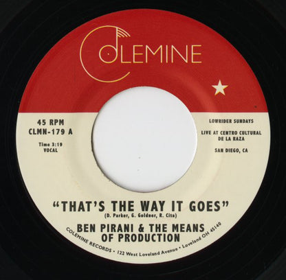 Ben Pirani / ベン・ピラニ / That’s The Way It Goes / Dreamin’s For Free -7 (CLMN-179)