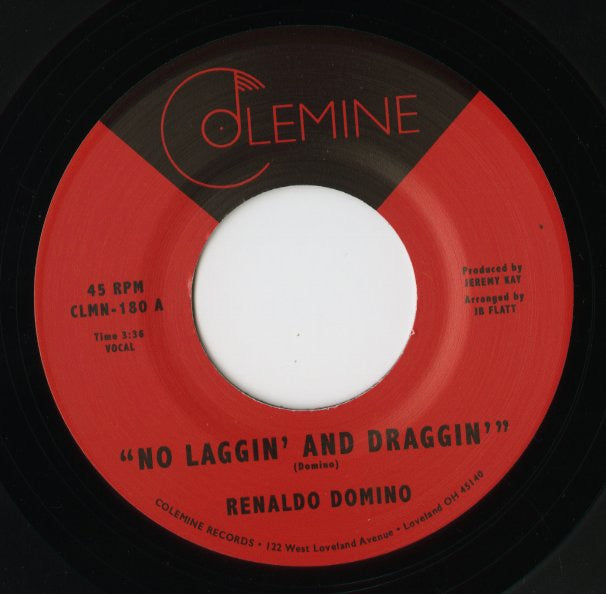 Renaldo Domino『No Laggin' and Draggin' / Give Up The Love』US Colemine Records 7inch（CLMN-180）シカゴ・ソウル 現行録音