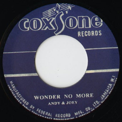 Andy & Joey『Wonder No More / Heaven & Earth』JPN Rock A Shacka 7inch（RSCS7-005）Studio One 男女デュオ 名曲続編