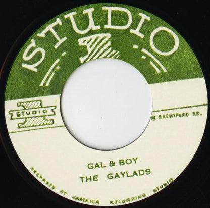 The Gaylads『Gal & Boy』JPN 7inch（RSCS7-002）コクソン・ドッド制作 ヴォーカル・スカ秘宝