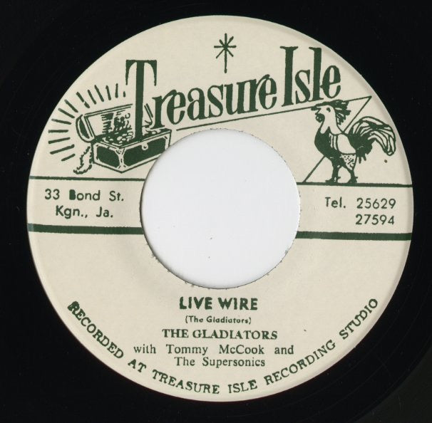 The Gladiators『Live Wire / Sweet Soul Music』JPN Treasure Isle 7inch（T029）レア・ロックステディ オフィシャル復刻