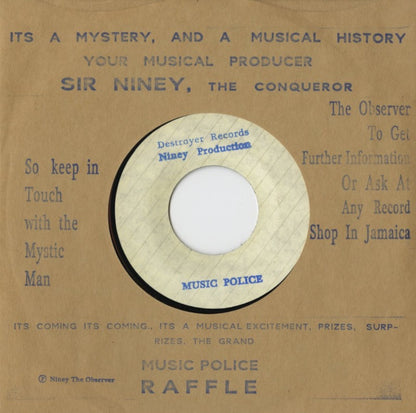 Niney & The Destroyers / ナイニー＆デストロイヤーズ / Music Police / Dr Cocaine -7 (DBNI001)