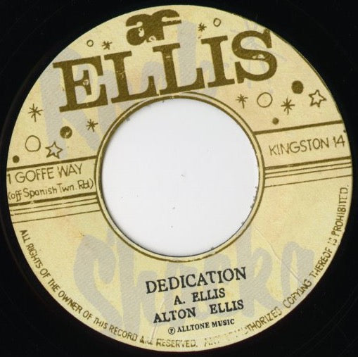Alton Ellis / アルトン・エリス - Wide World / Dedidcation -7 (DB010)