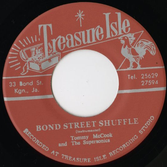 Tommy McCook『Bond Street Shuffle / Bless You』JPN Treasure Isle 7inch（T014）1968年録音 未発表ロックステディ 正規復刻