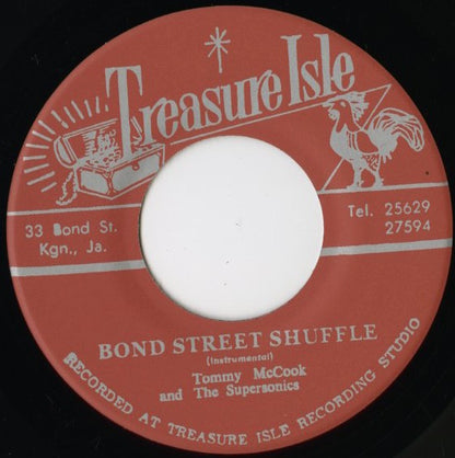 Tommy McCook『Bond Street Shuffle / Bless You』JPN Treasure Isle 7inch（T014）1968年録音 未発表ロックステディ 正規復刻
