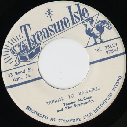 Naomi - Lipstick On Your Collar / Tribute To Ramasees (T048) 7inch JPN Treasure Isle｜新品7inch