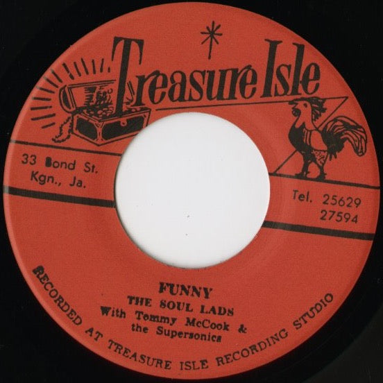 The Soul Lads『Funny / I Am Yours Forever』JPN Treasure Isle 7inch（T040）1968年 甘美ロックステディ名曲