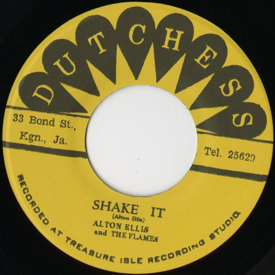 Alton Ellis『Shake It / 1 2 3 Kick』JPN Treasure Isle 7inch（T017）1966年録音 レア・ロックステディ 正規復刻