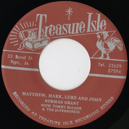 Norman Grant『Matthew Mark Luke & John / Sweet Lorna』JPN Treasure Isle 7inch（T002）ロックステディ秘宝 正規復刻