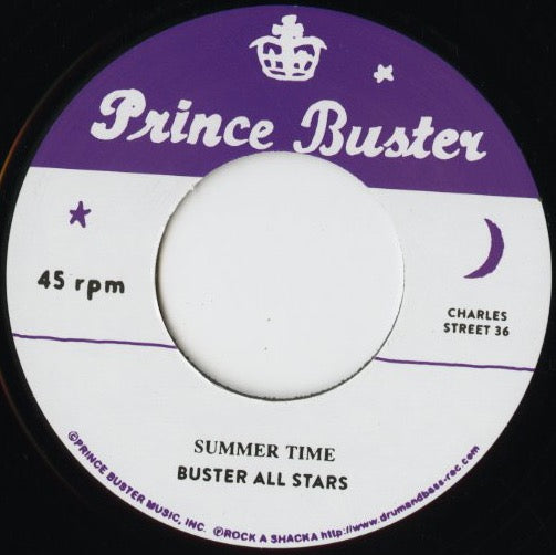 Buster All Stars『Summer Time / Hey Train』JPN Rock A Shacka 7inch（RSPB7-007）プリンス・バスター激レア音源 シングルカット