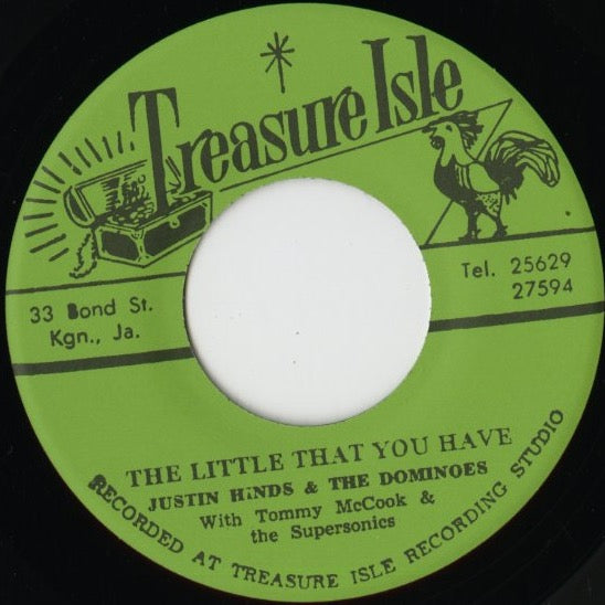 Justin Hinds & The Dominos『The Little That You Have / Persian Ska』JPN 7inch（T19）ロックステディ名曲