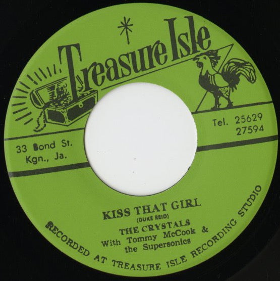 The Crystals『Kiss That Girl / Real Cool』JPN Treasure Isle 7inch（T031）スウィート・ロックステディ 復刻盤