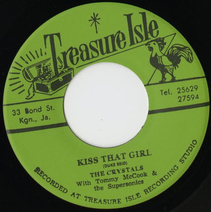 The Crystals『Kiss That Girl / Real Cool』JPN Treasure Isle 7inch（T031）スウィート・ロックステディ 復刻盤