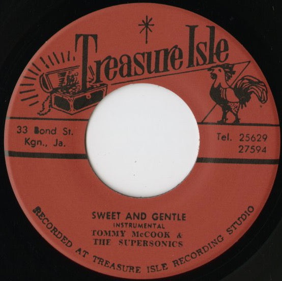 The Paragons『I Wanna Be With You / Sweet And Gentle』JPN Treasure Isle 7inch（T022）未発表ロックステディ 名コーラス・グループ back