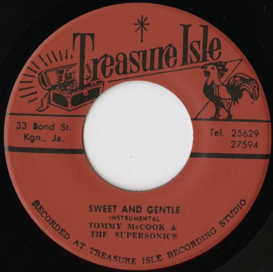 The Paragons『I Wanna Be With You / Sweet And Gentle』JPN Treasure Isle 7inch（T022）未発表ロックステディ 名コーラス・グループ back