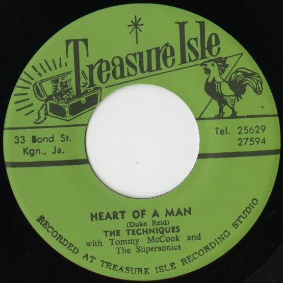 The Techniques『Heart of A Man / Superman』JPN Treasure Isle 7inch（T004）未発表ロックステディ 正規復刻