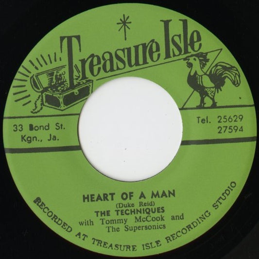 The Techniques『Heart of A Man / Superman』JPN Treasure Isle 7inch（T004）未発表ロックステディ 正規復刻