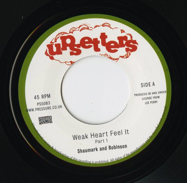 Shaumark and Robinson – Weak Heart / Feel It (PSS083) 7inch UK Pressure Sounds｜新品7inch