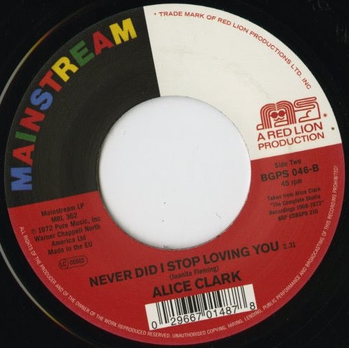 Alice Clark / アリス・クラーク / Don't You Care / Never Did I Stop Loving You -7 (BGPS046)