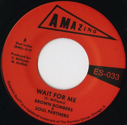 Brown Bombers & Soul Partners『Wait For Me / Just Fun』US Numero Group 7inch（ES033）デトロイト・ソウル秘宝