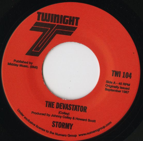 Stormy『The Devastator / I Won’t Stop To Cry』US Numero Group 7inch（TWI 104）シカゴ・ソウル 名曲