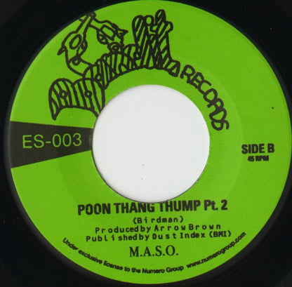 M.A.S.O. – Poon Thang Thump (Part 1 & 2) (ES003) 7inch US Numero Group｜新品7インチ