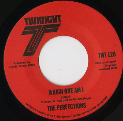 The Perfections『Which One Am I / Why Do You Want To Make Me Sad』US 7inch（TWI 126）シカゴ・ソウル名曲