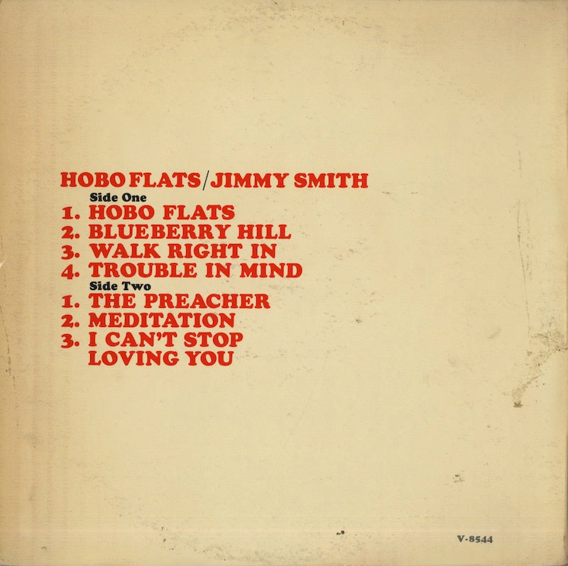 Jimmy Smith / ジミー・スミス / Hobo Flats (V6-8544)