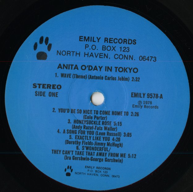 Anita O'Day / アニタ・オデイ / Live In Tokyo, 1975 (ER 9578)